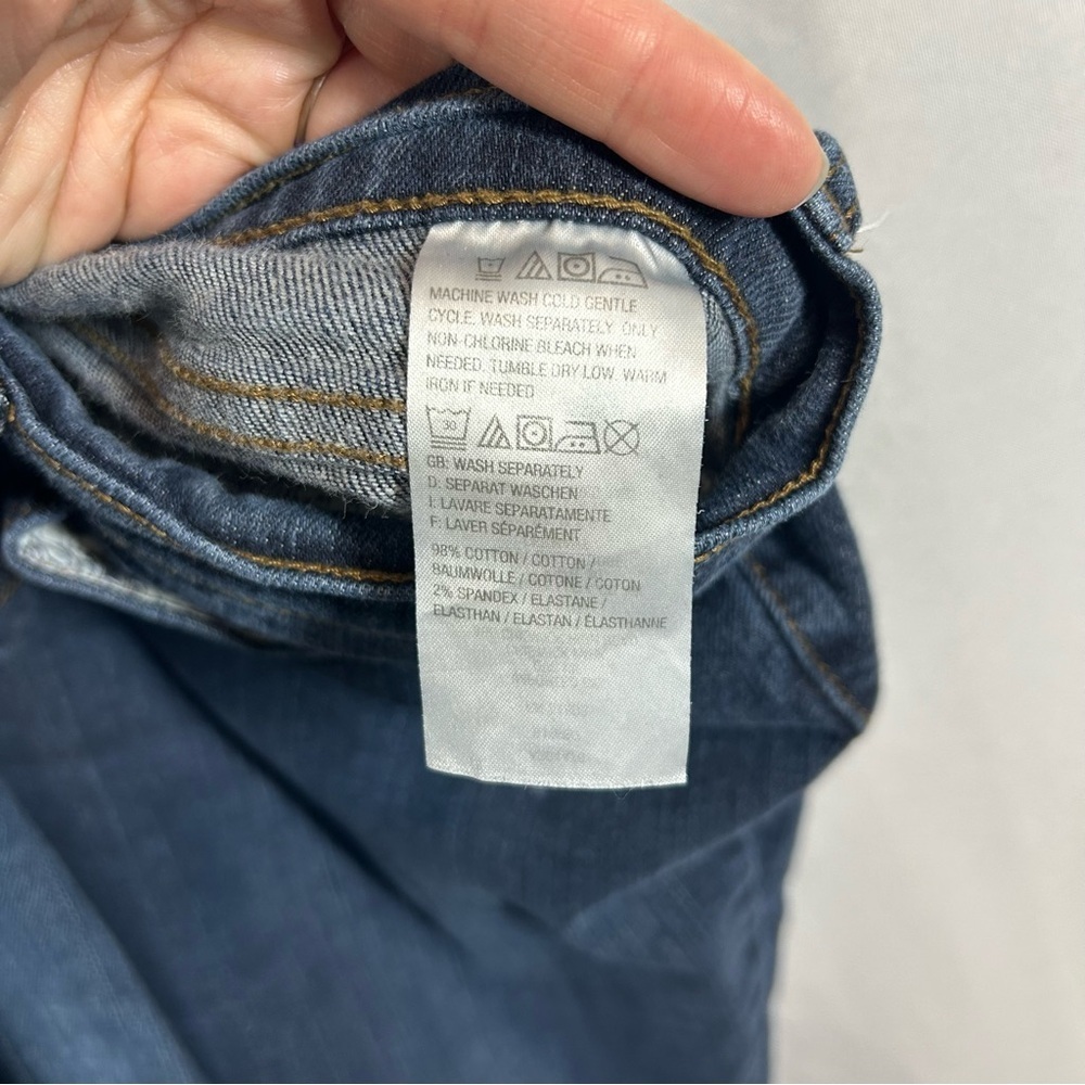 Studio by Denim&Co | High Rise Skinny Jeans Blue Distressed Women’s Size 12P - Picture 9 of 13